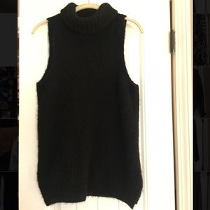 Joie Alpaca-blend Black turtleneck top